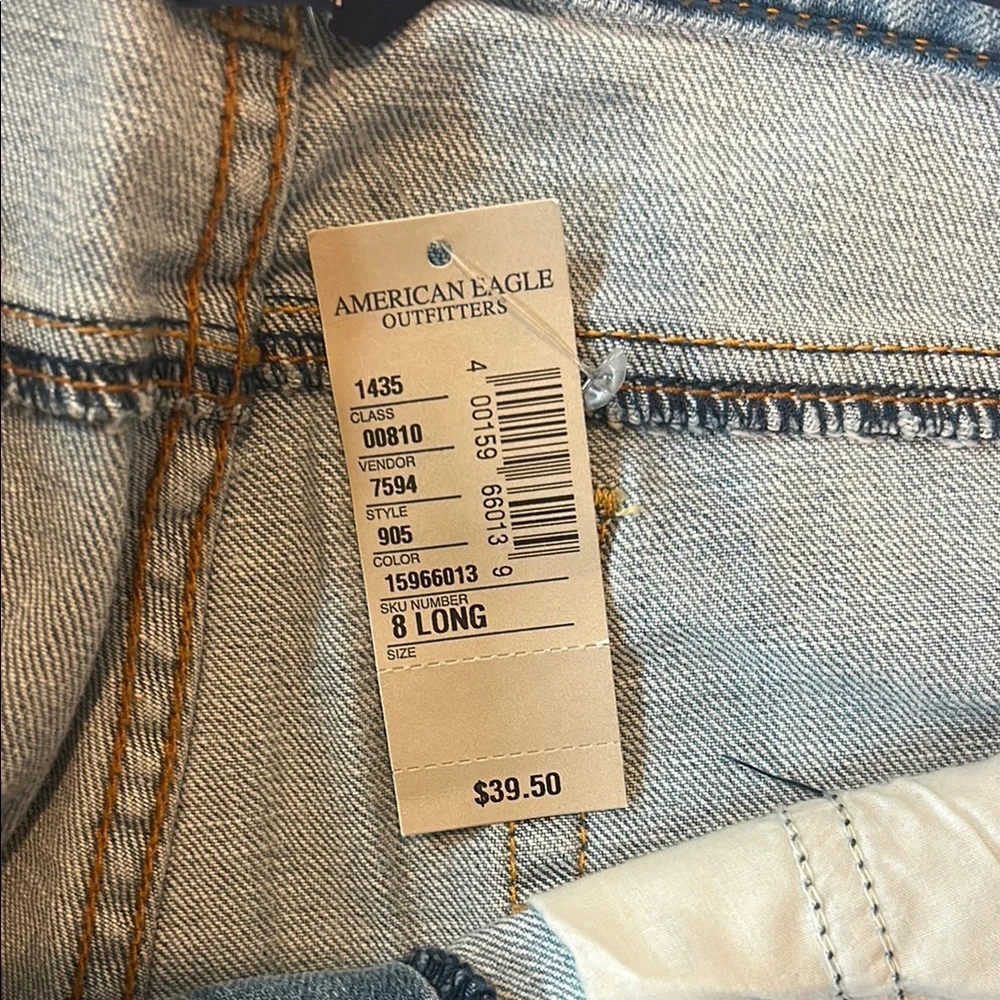 NWT American Eagle Artist Skinny Flare Leg Low Rise Jeans (Size 8 Long) - Picture 8 of 9